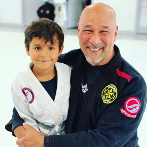 Mike Castro with student