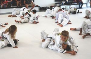 Team Tooke Cypress kids practicing jiu-jitsu